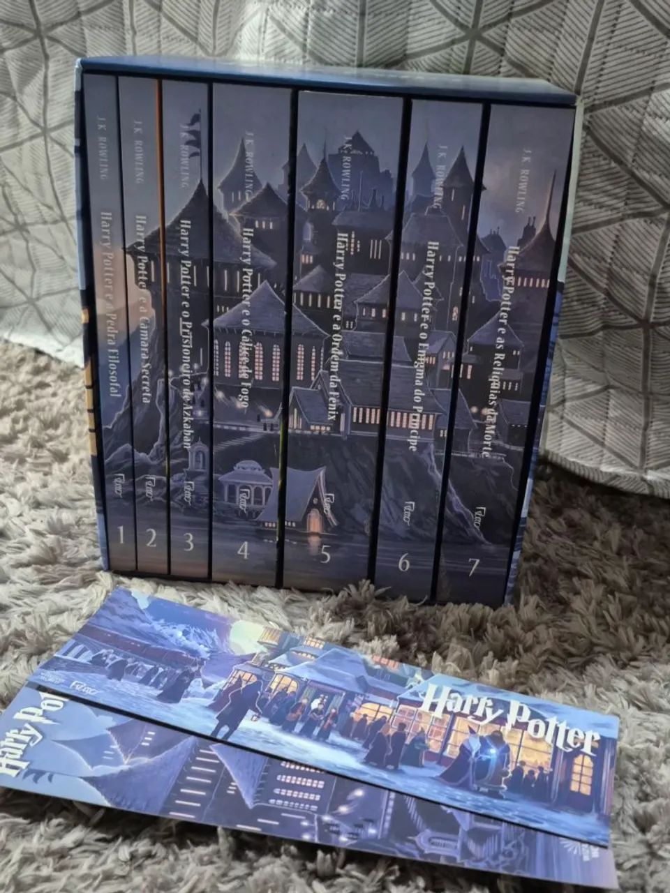 Box Harry Potter Scholastic - castelo (caixa azul)