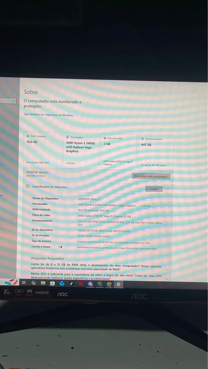 Pc gamer completo  - Foto 2