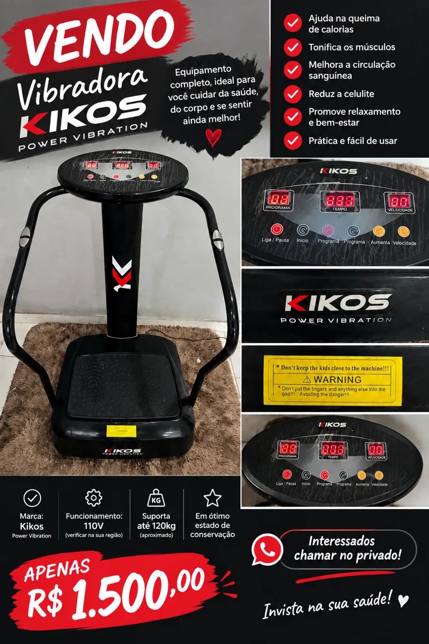 VIBRADORA KIKOS POWER VIBRATION!