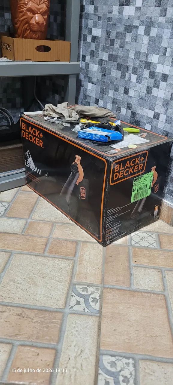 Asporador e Soprador gigante da marca Black+decker Eletrico 2500w Bv25 220vol - Foto 6