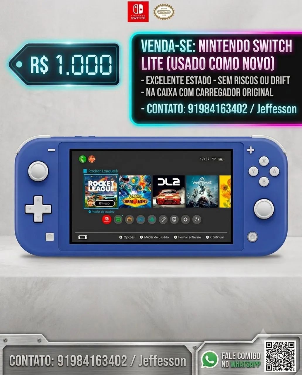 Nintendo Switch Lite Azul
