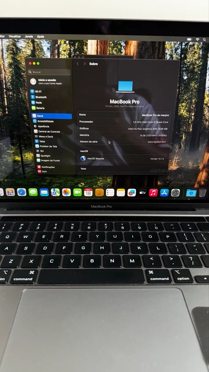Macbook pro 2020 - intel I5 256gb  - Foto 5