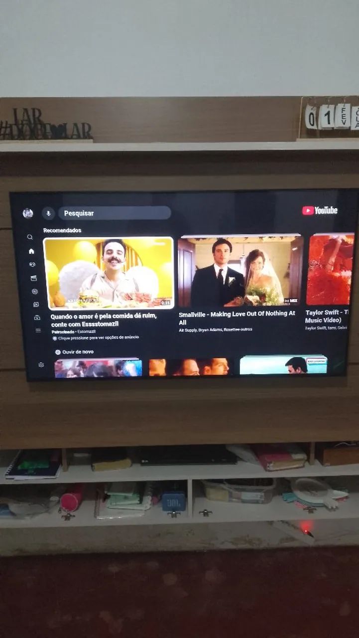 Televisão Samsung de 55 polegadas 