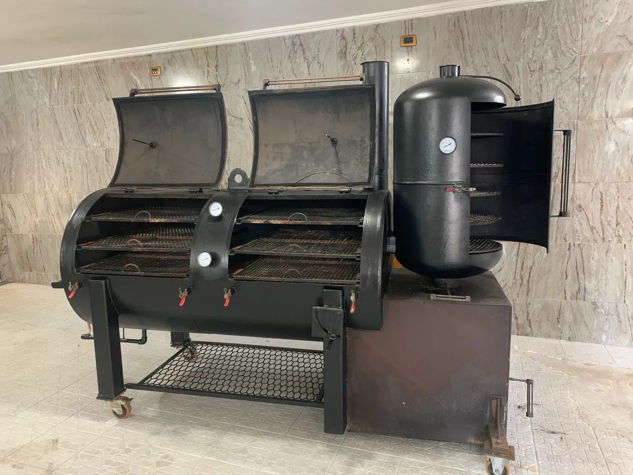 DEFUMADORA PIT SMOKER BBQ ( REVERSE FLOW )  - Foto 5