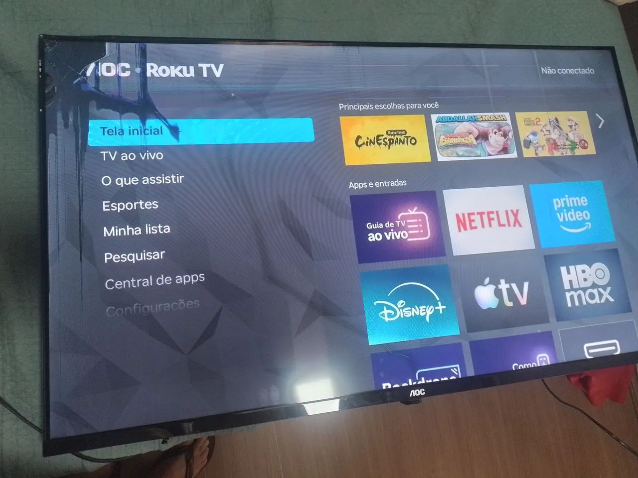 TV aoc 43 retirada de peça  - Foto 2