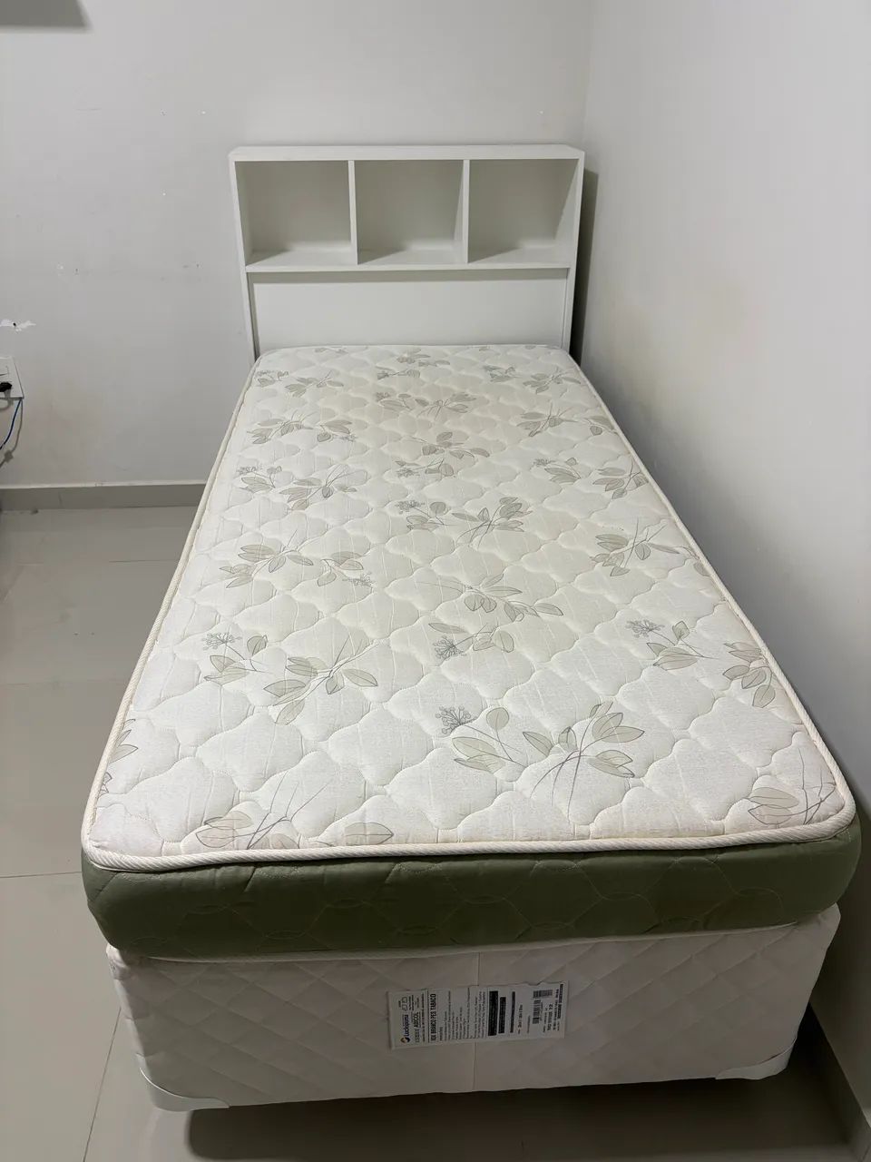KIT CAMA SOLTEIRO (BOX,COLCHÃO E CABECEIRA)