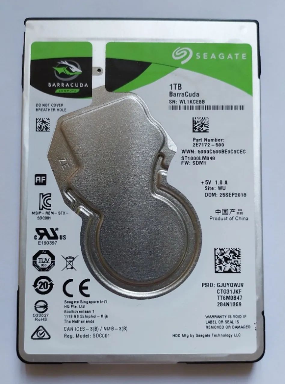 HD Seagate para notebook 