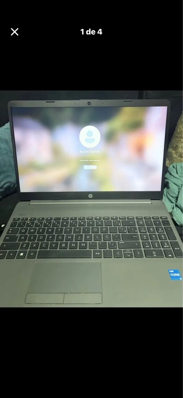 Notebook HP, menos de 1 ano de uso + mouse original HP e Case de transporte