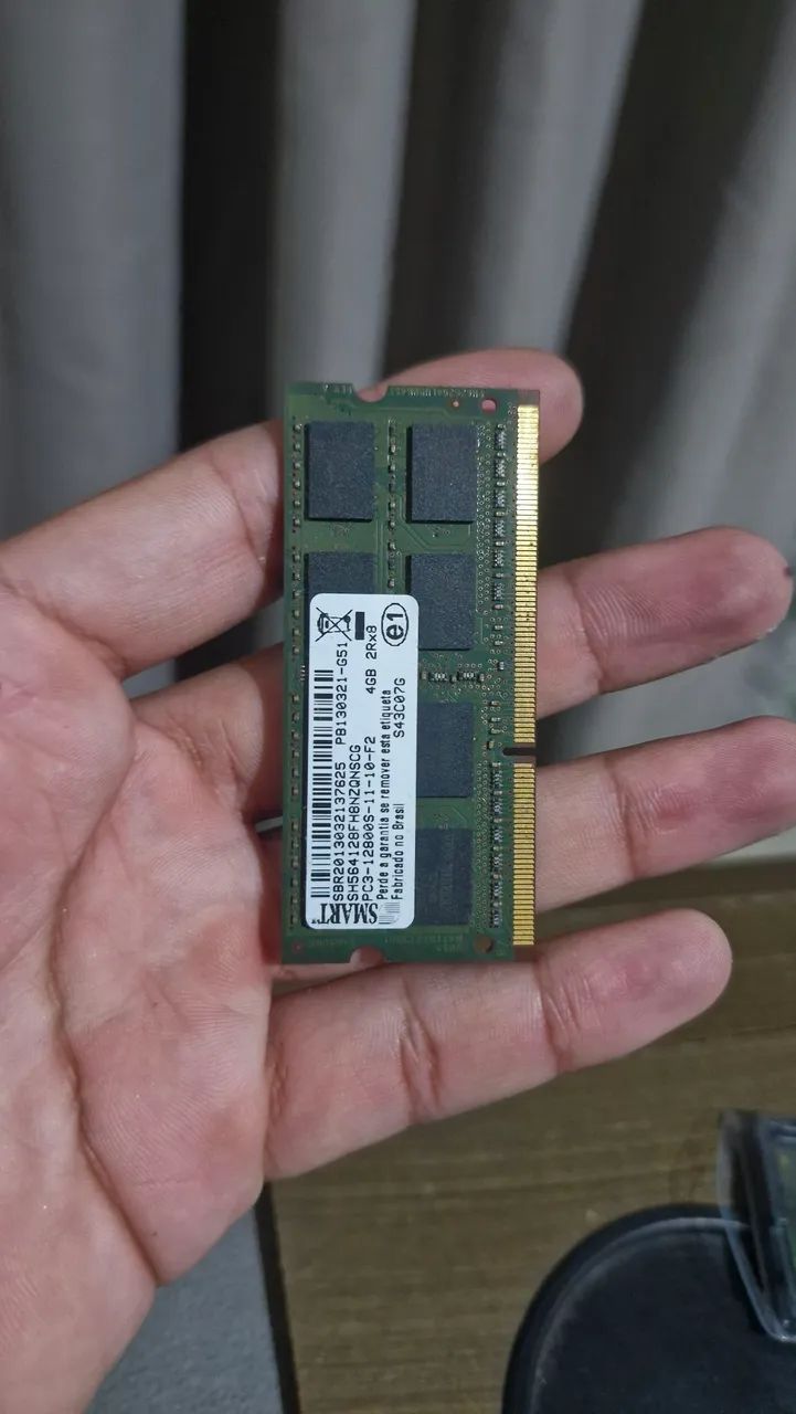 Memória RAM Notebook 4GB DDR3 1600MHz Smart PC3-12800S