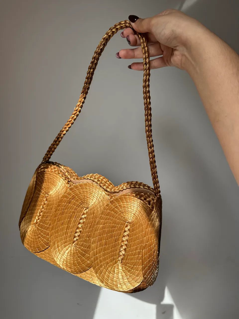 Bolsa capim dourado nova Forrada por dentro  - Foto 6