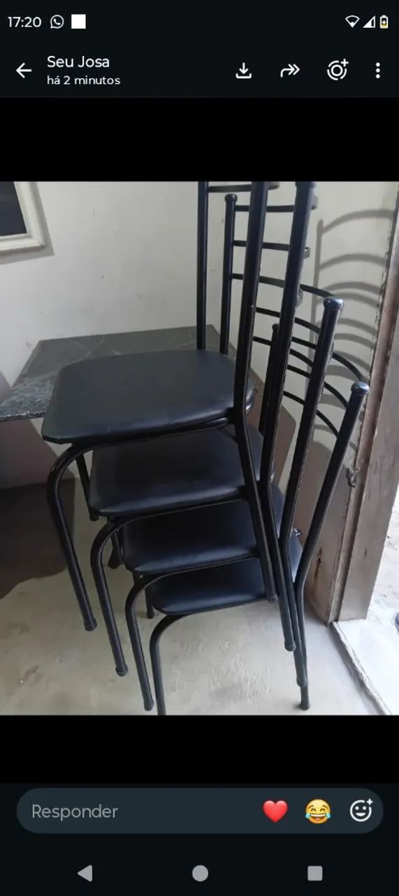 Mesa de 4 cadeiras três,meses de uso  - Foto 2