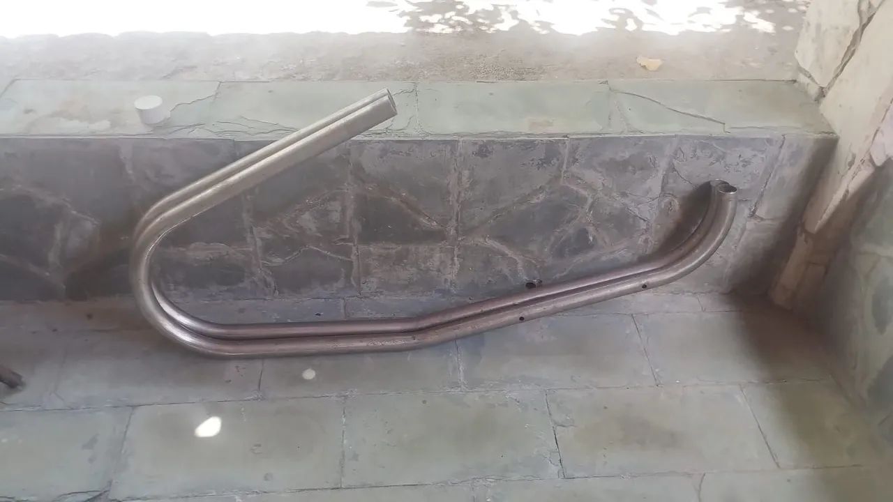 Suporte inox para escada de piscina, sem degraus. - Foto 4