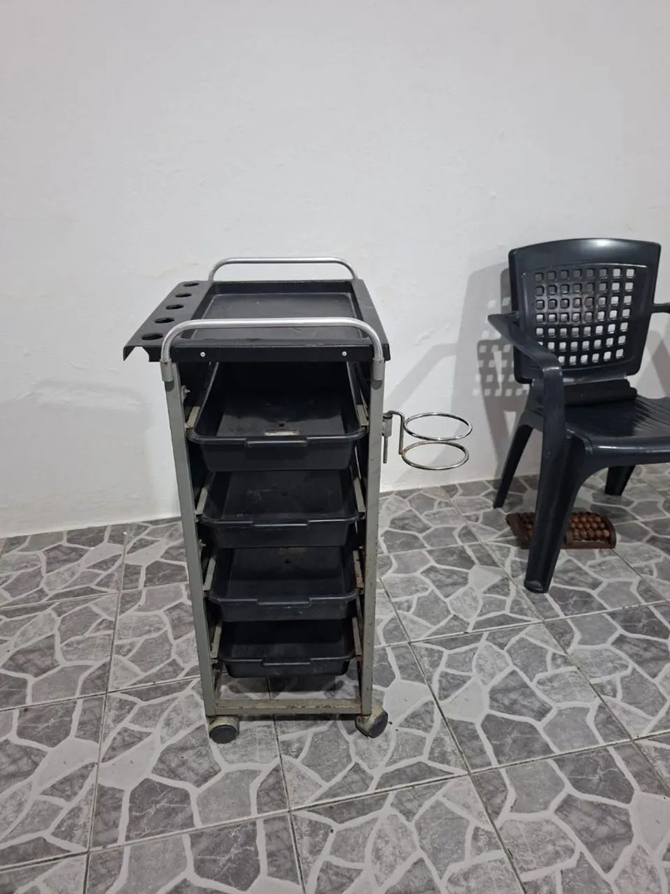 Carro auxiliar cabeleireiro