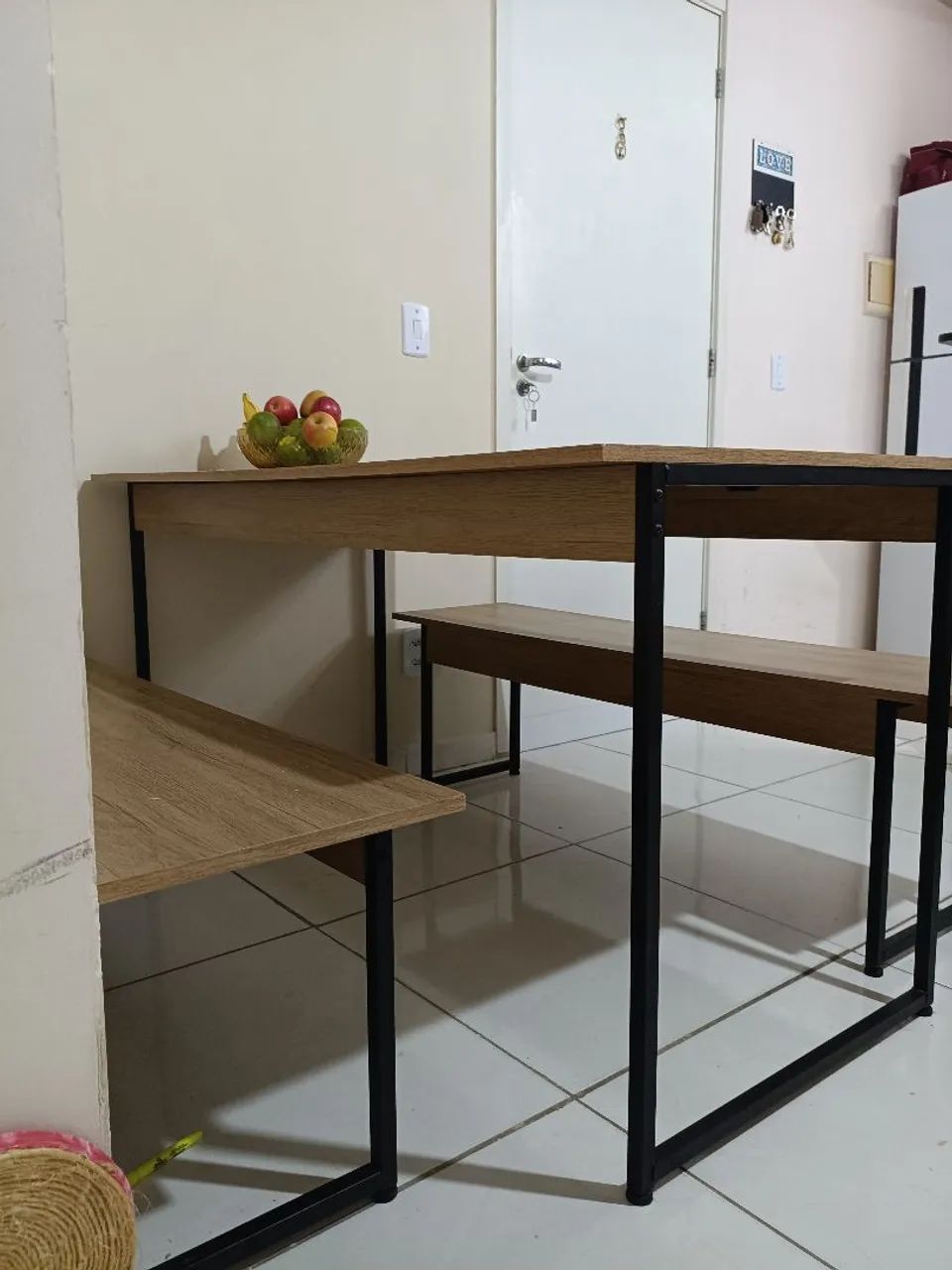 MESA KAPPESBERG com dois bancos - 1,40 m - Foto 4