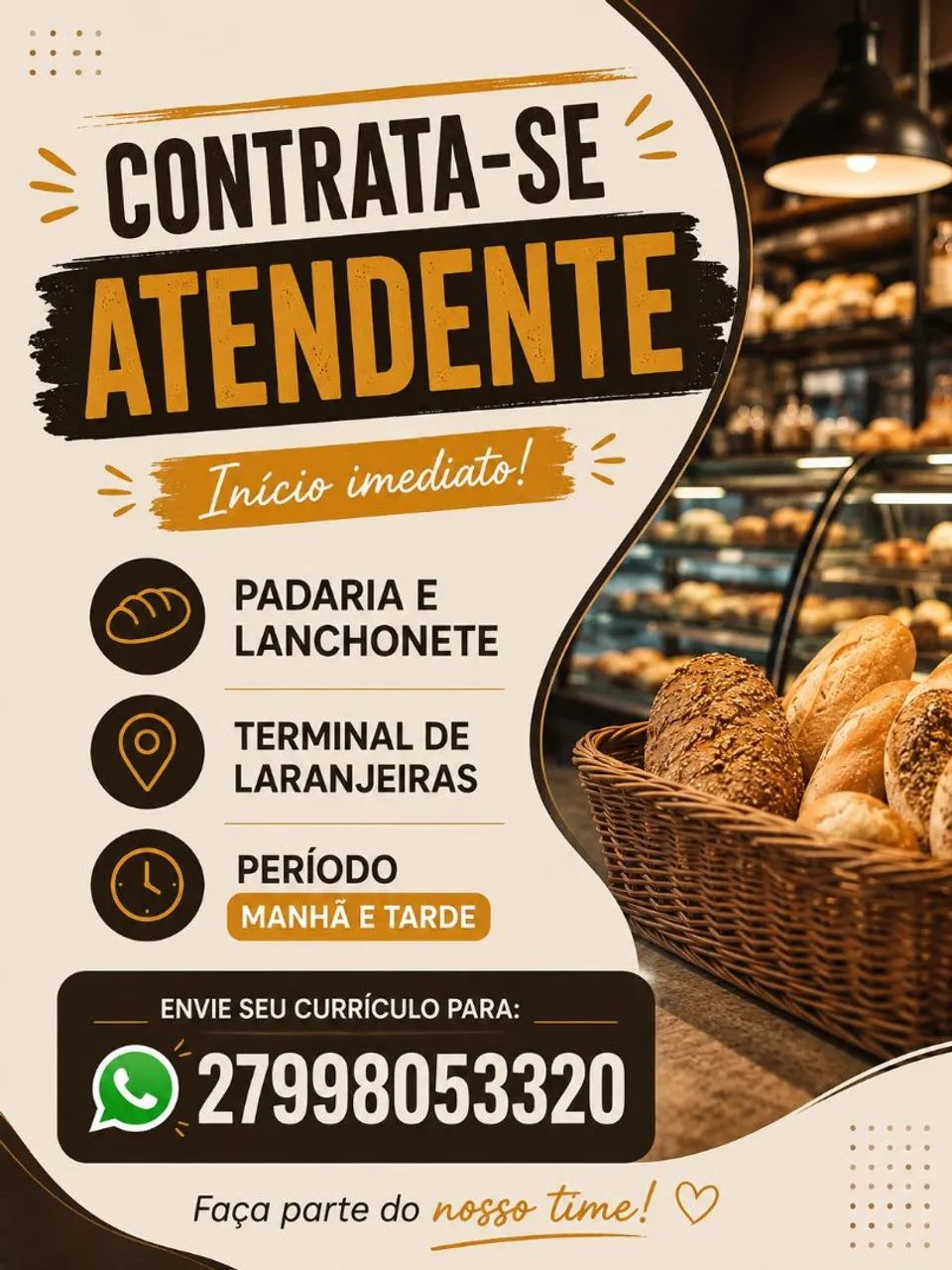 Atendimento no terminal de Laranjeiras 