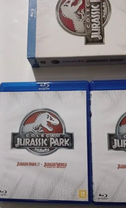 Blu-ray Coleção Jurassic Park 4 filmes - Foto 4