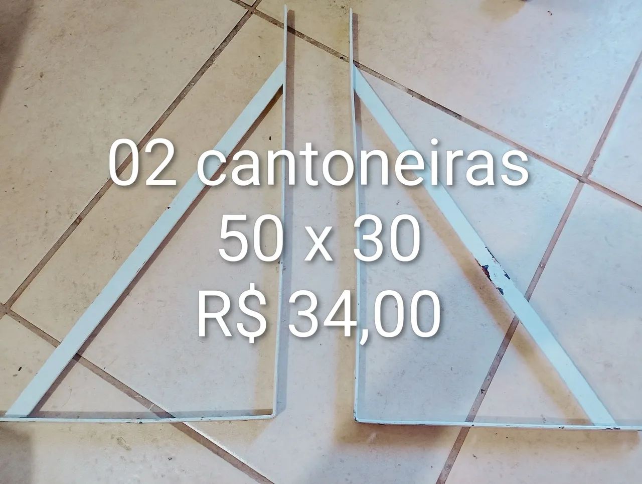 Kit com 2 cantoneiras 
