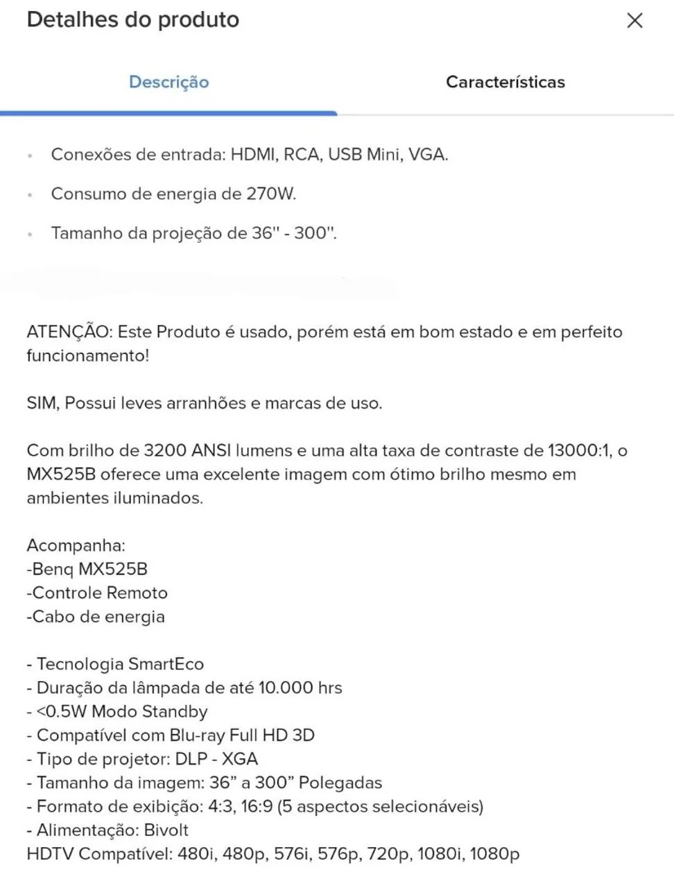 Projetor IMPECÁVEL!!!! - Foto 5