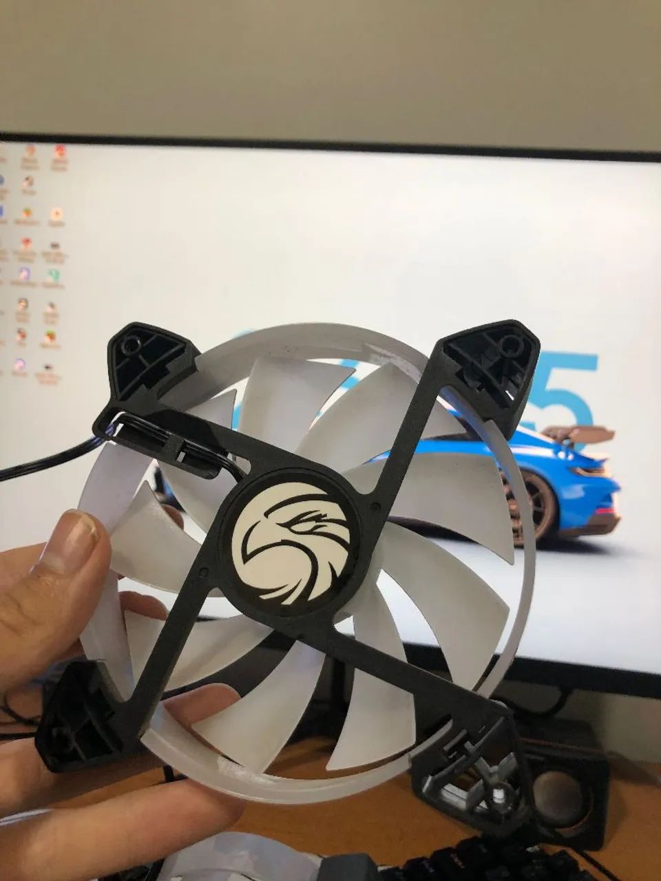 Kit 3 coolers (ventoinhas) RGB - Foto 2