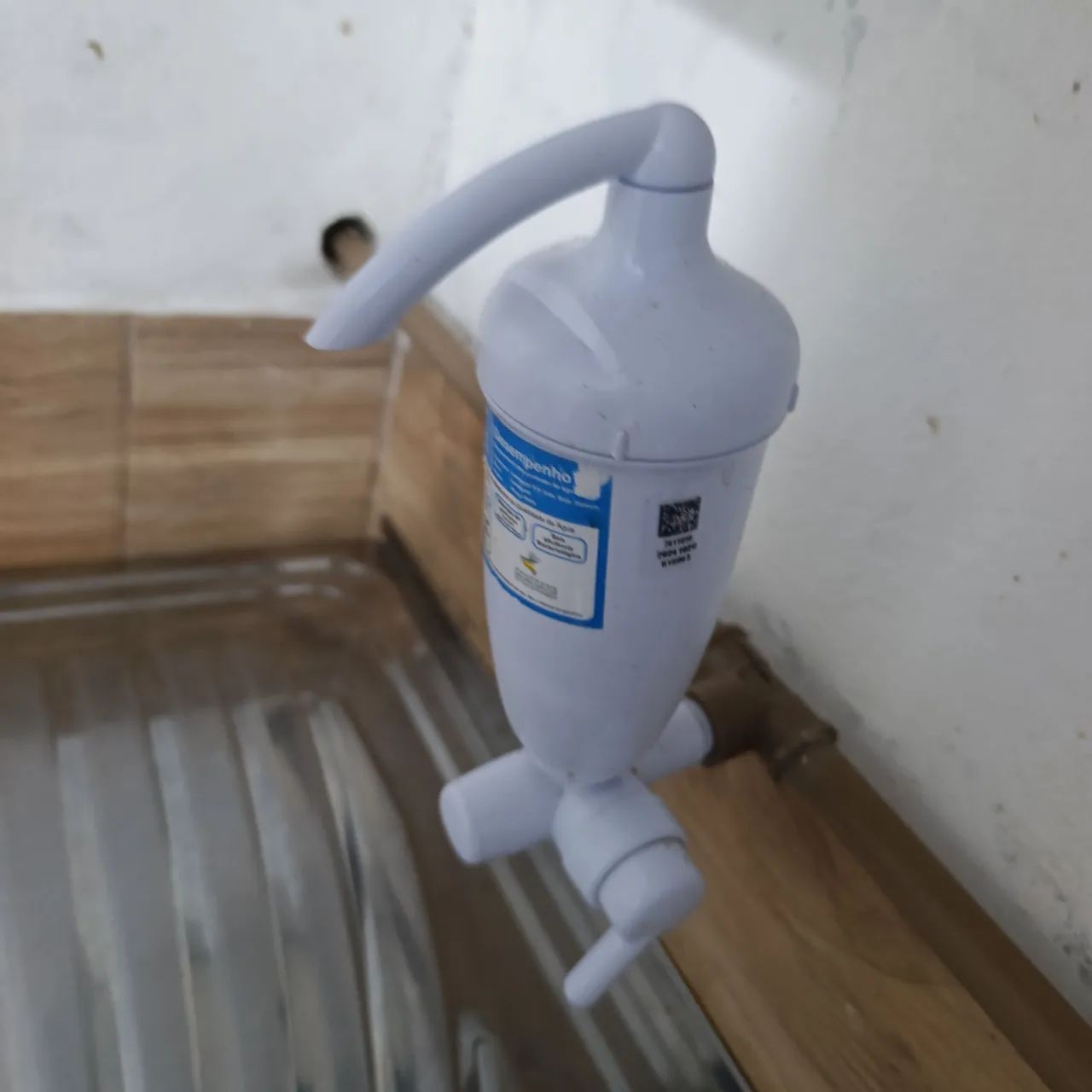 Pia de inox com base Rustica de eucalipto. - Foto 5