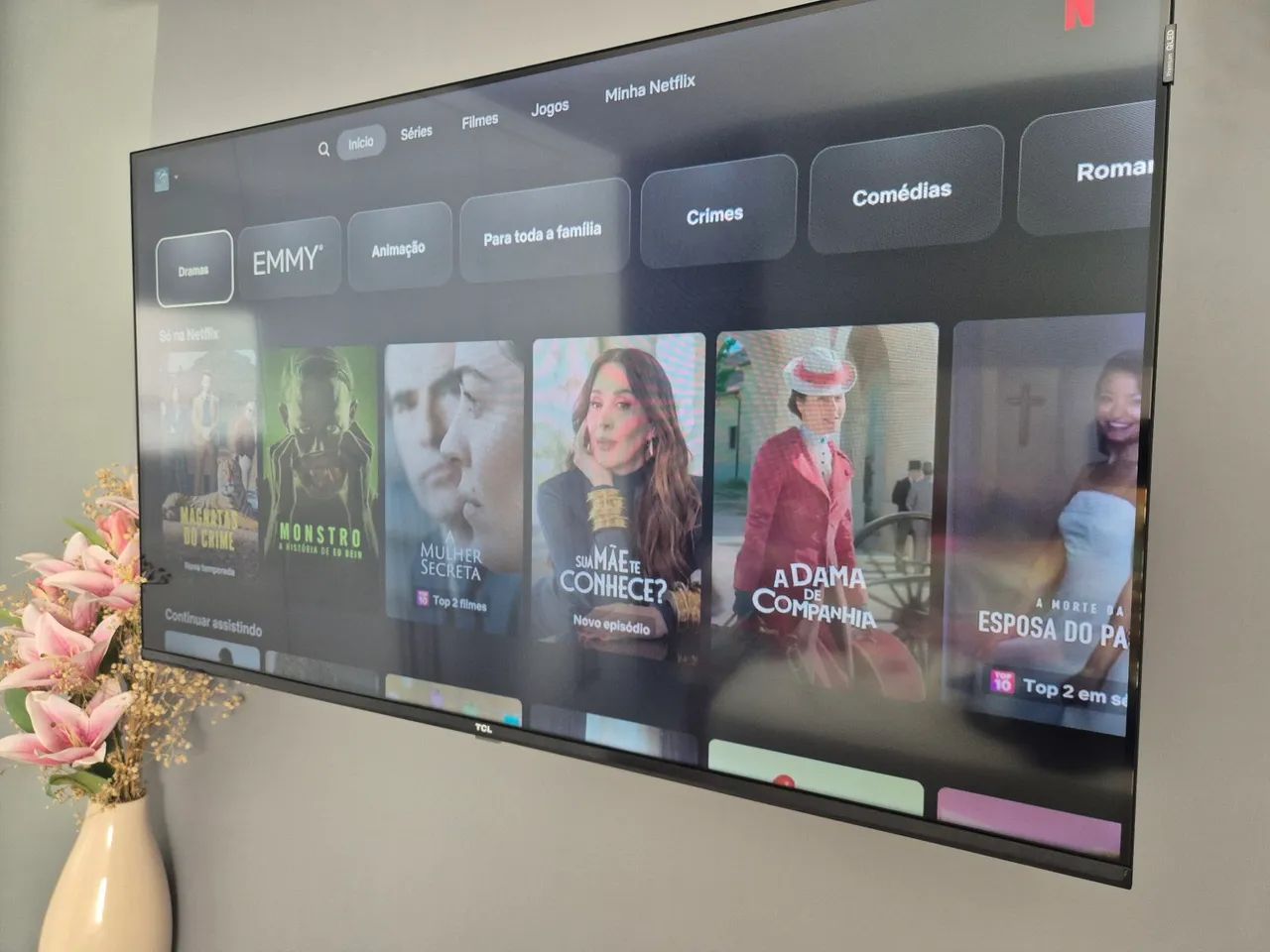 TV 43" TCL Full HD QLED Google TV 2 HDMI - Foto 2