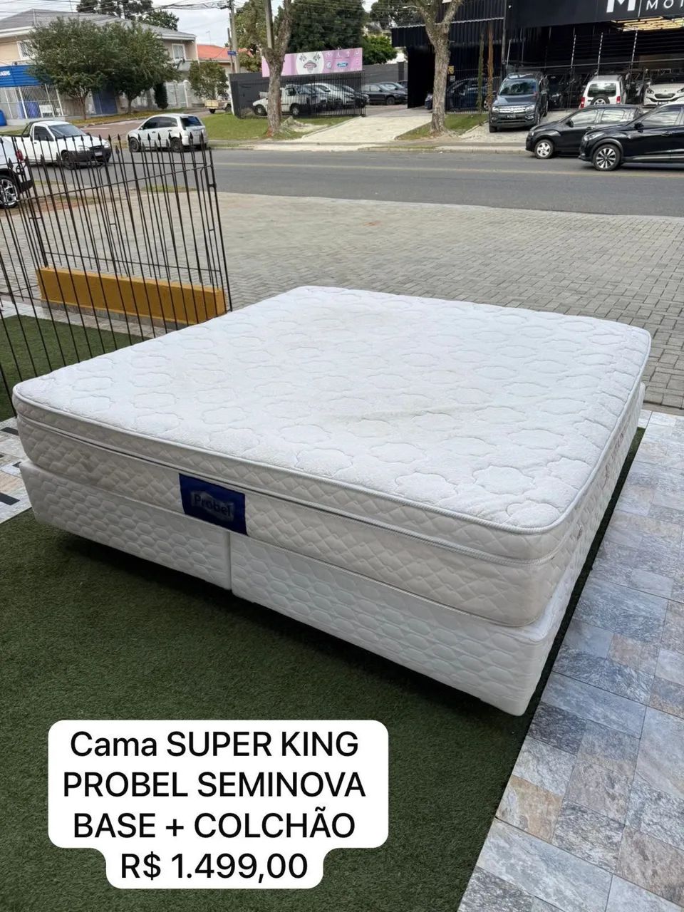 Colchão KING PROBEL SEMINOVO - Entrega GRÁTIS 