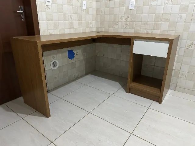 Mesa de Escritório L Sob Medida - Ótimo Estado - Foto 5