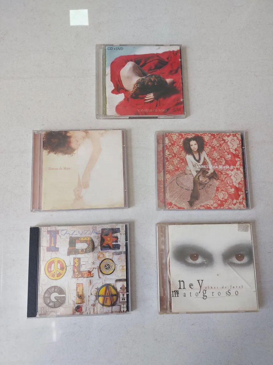 CDs Originais Colecionáveis Vanessa da Mata; Cazuza; Ney