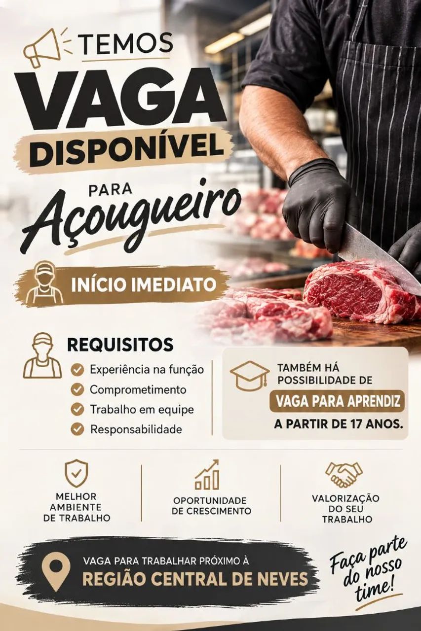 Vaga açougueiro 
