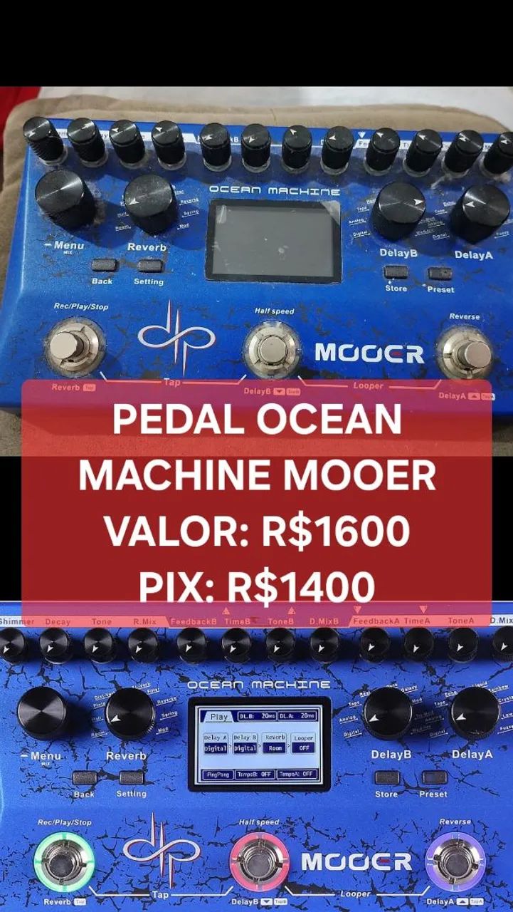 PEDAL MOOER OCEAN MACHINE - Instrumentos musicais - Vila Isabel