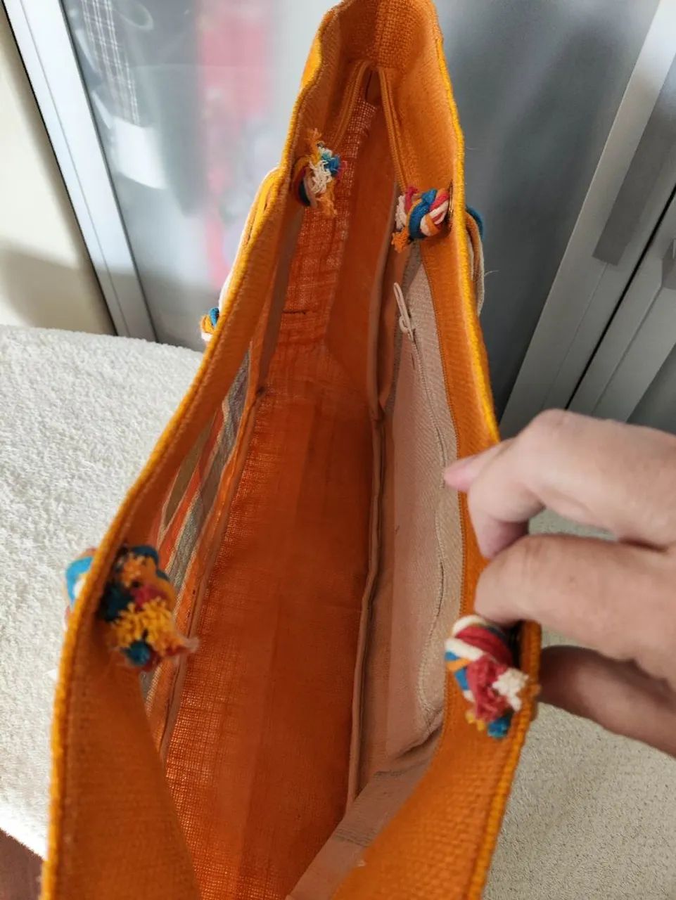Bolsa de praia em juta - Foto 4