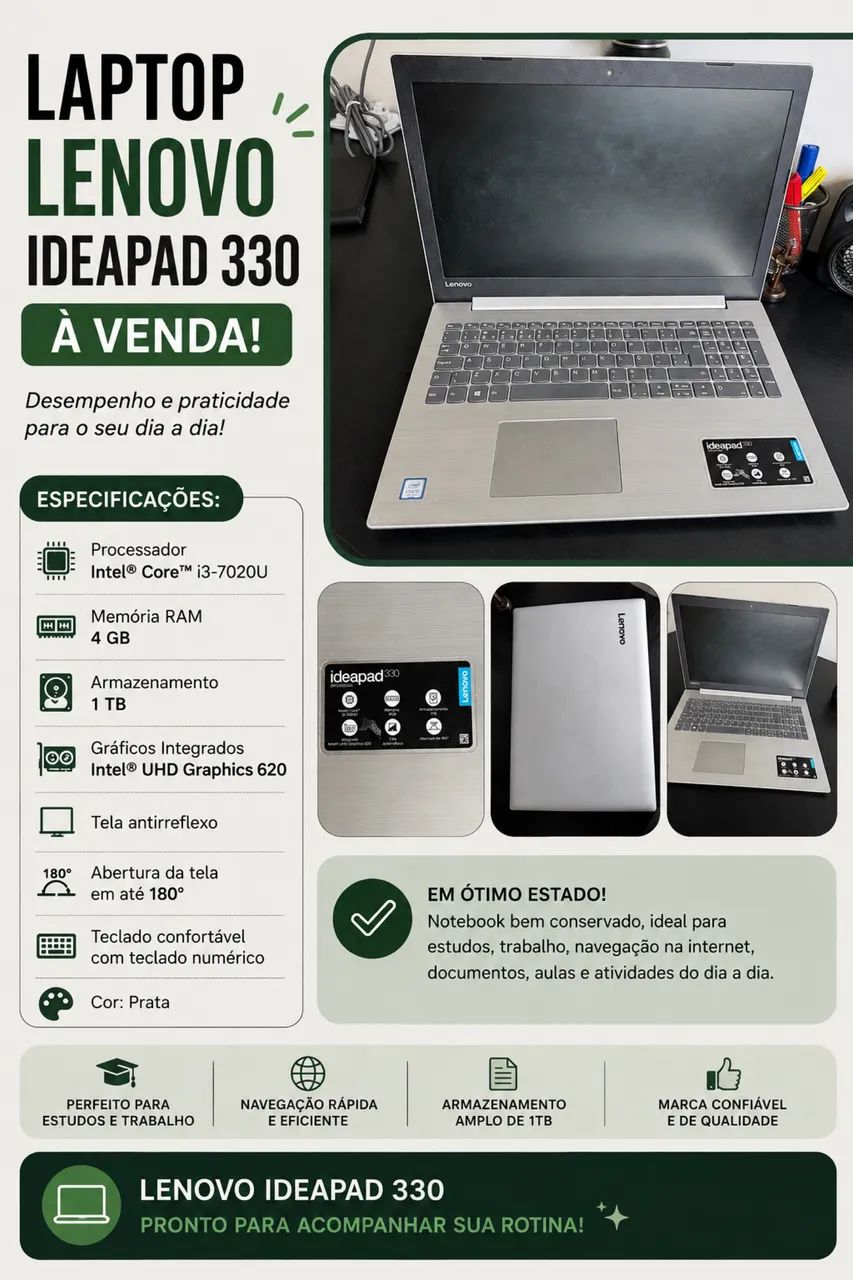 Notebook Lenovo 330 - Foto 4