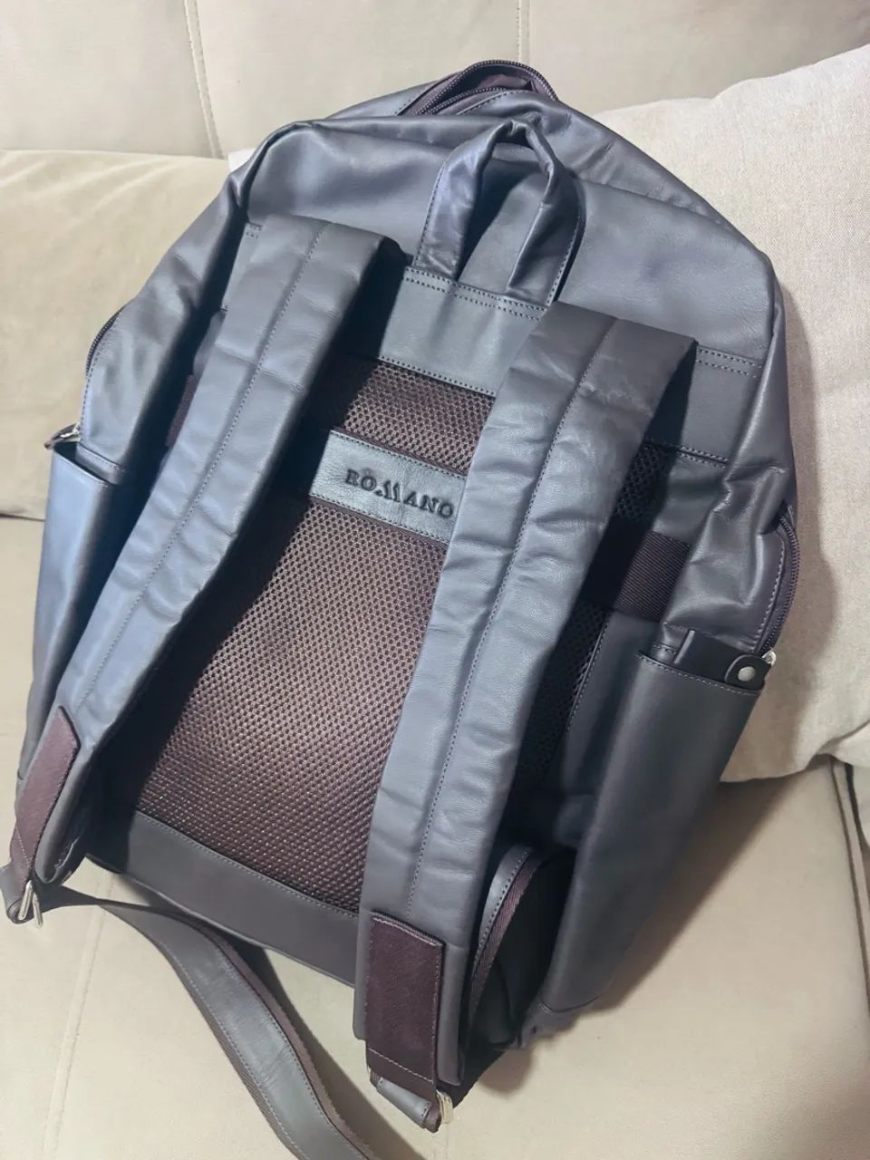 Mochila 100% Couro Legítimo  - Foto 4