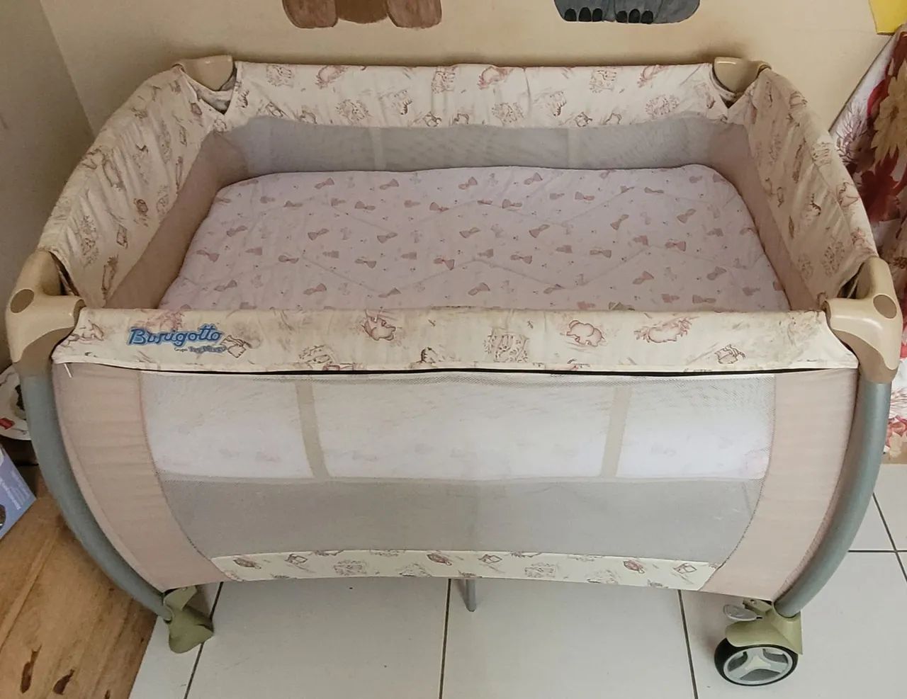Berço chiqueirinho bebê com colchão  - Foto 4