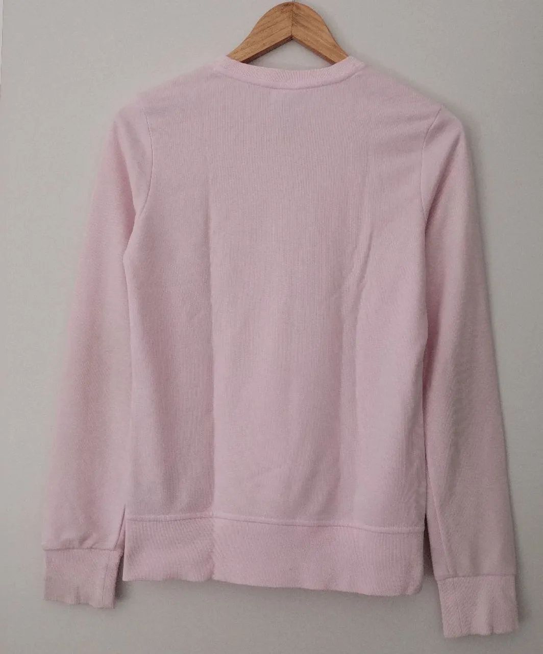 Blusa Moletom Adidas Essential Rosa Claro  - Foto 2