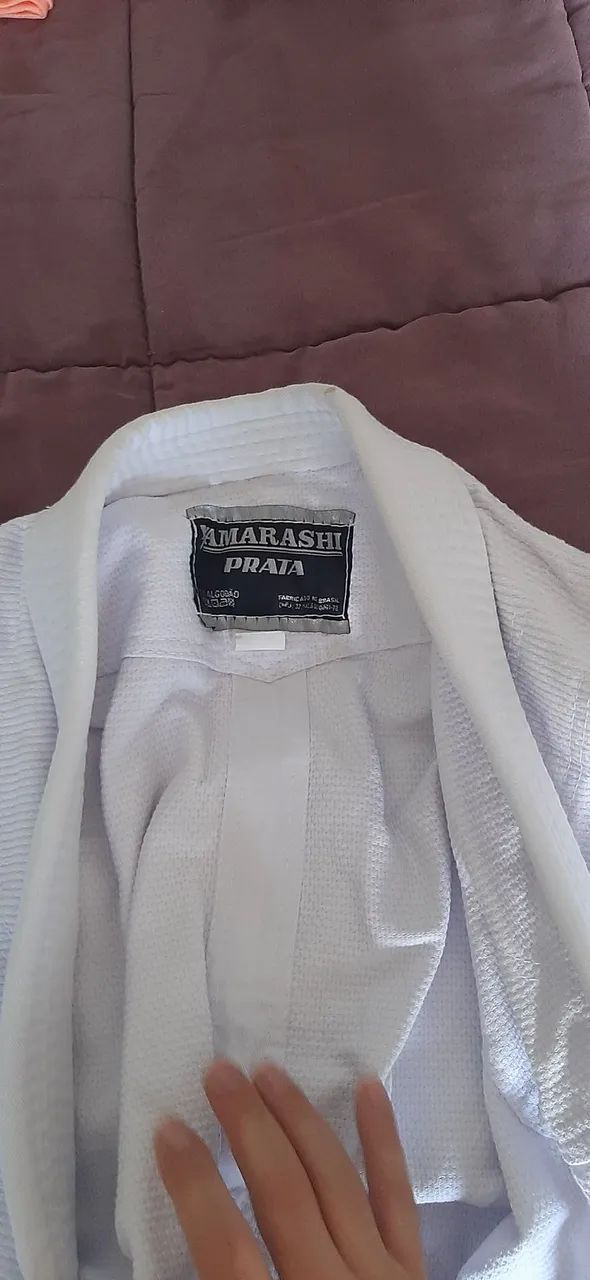 Kimono de judô Yamarashi Série Prata A3 branco - Foto 4