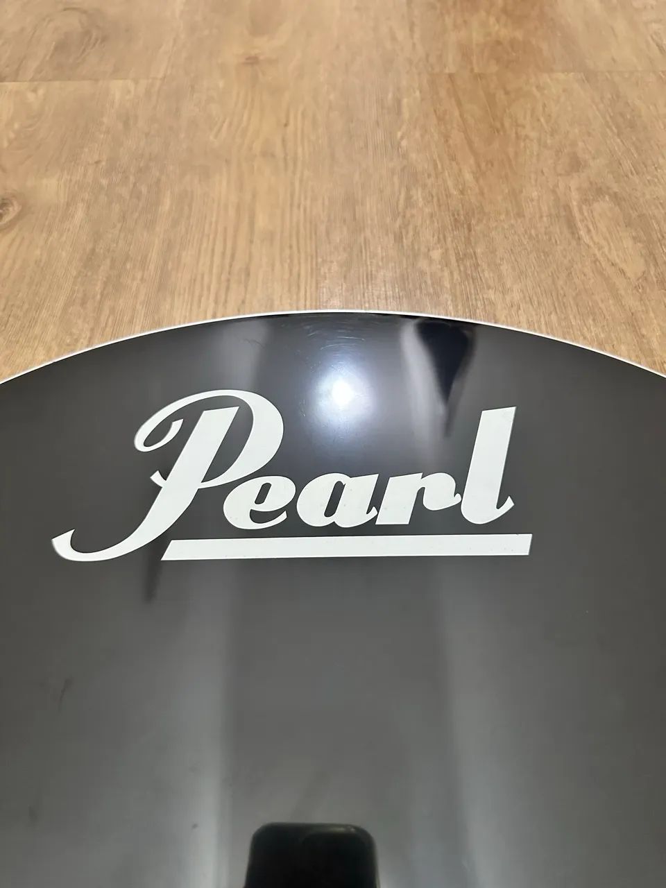 Pele de Bumbo Pearl Preta 22 polegadas - Foto 3