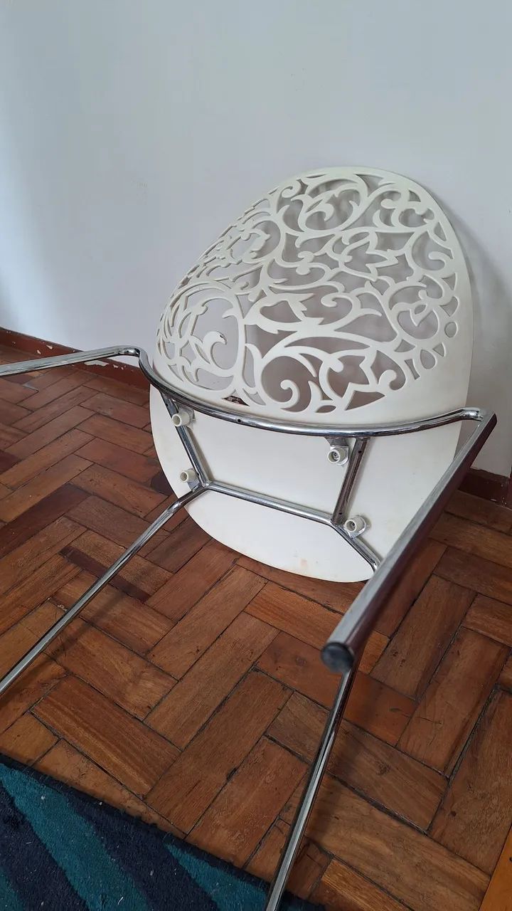 Cadeira branca colonial moderna - Foto 5
