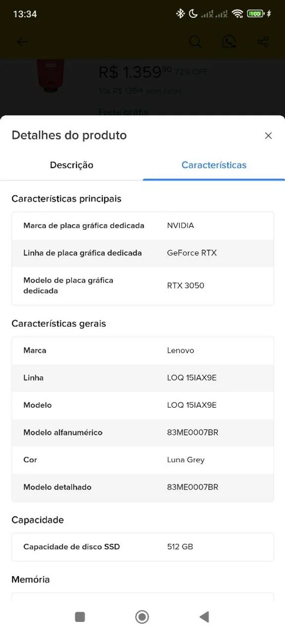 Notebook gamer Lenovo loq, com cooler e controle original do xbox - Foto 5