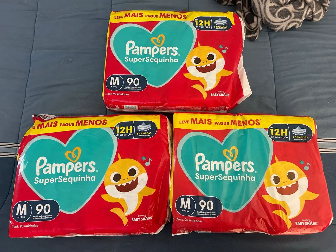 Fralda Pampers SuperSequinha M 