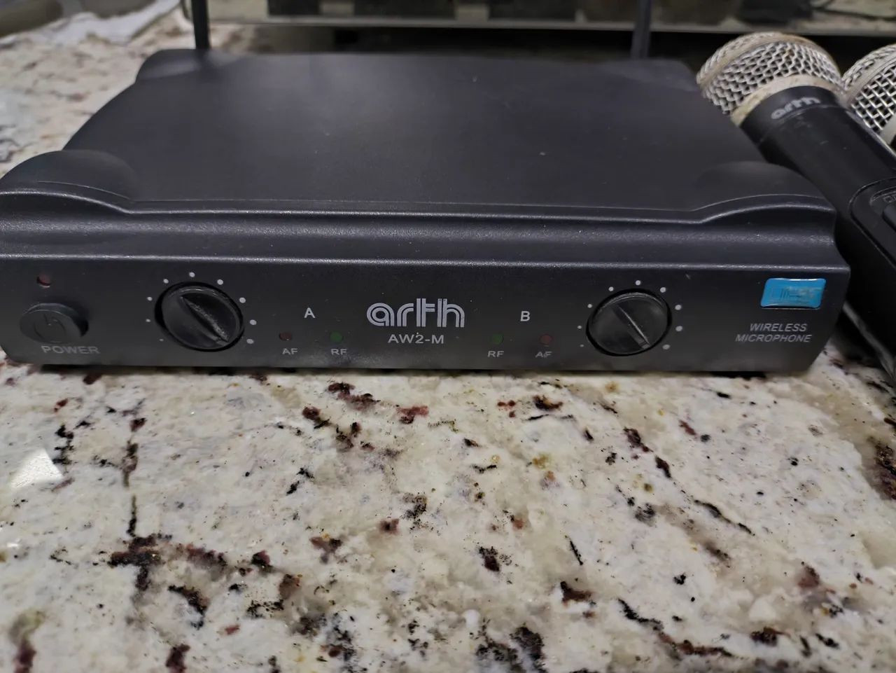 Microfone Arth Duplo De Mão Aw2-m Sem Fio - Maxcomp Musica. Usadol - Foto 5