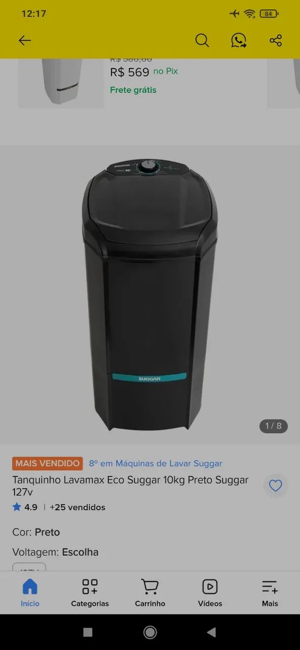 Lavadora tanquinho 