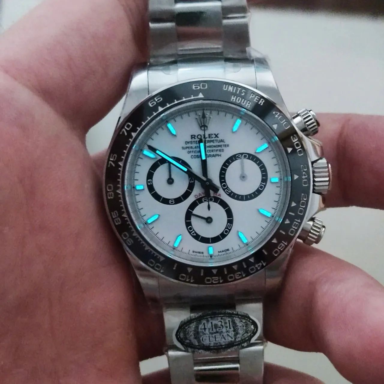 Relógio automático super c Daytona panda rolex 4131 completo  - Foto 2
