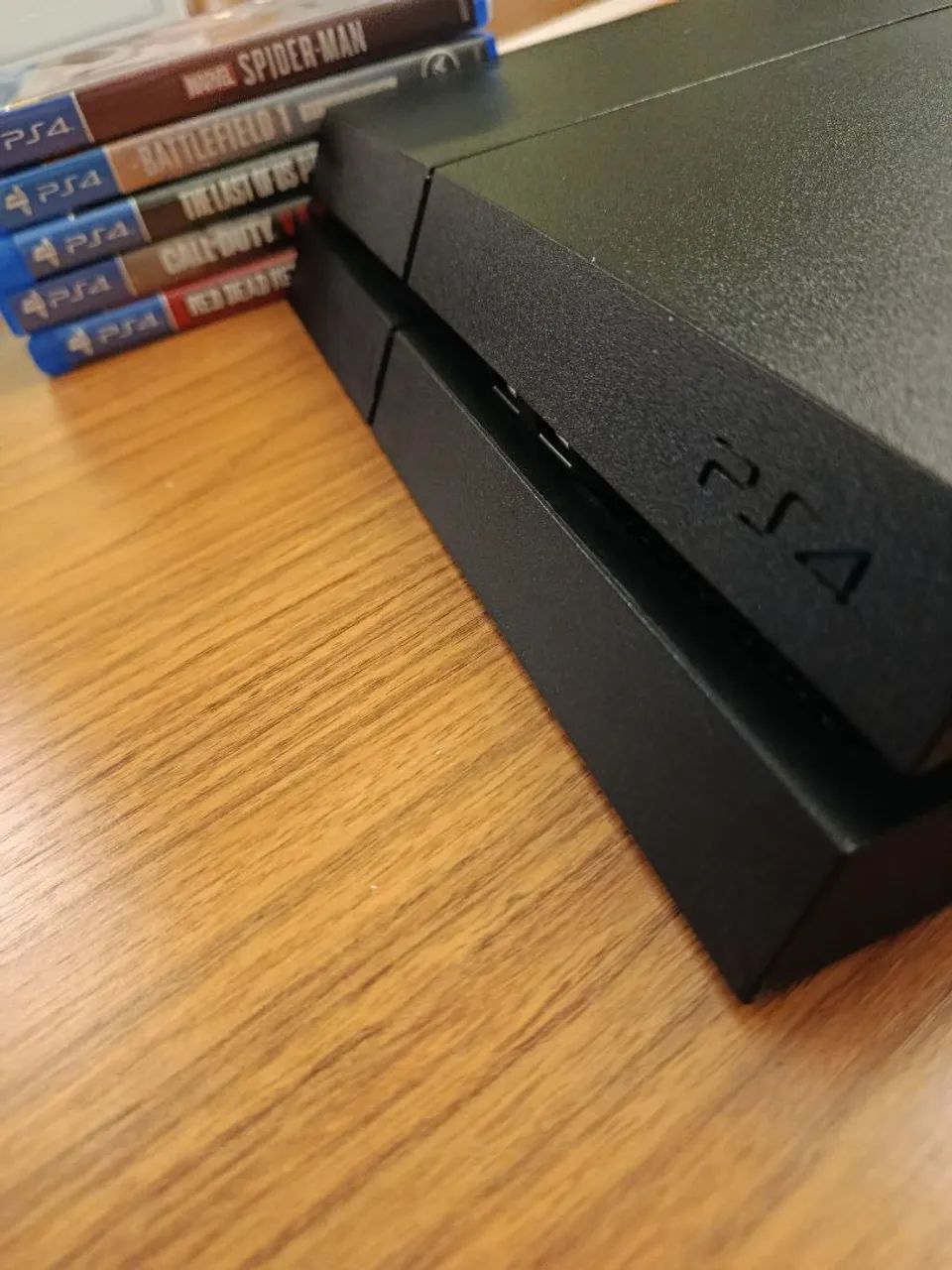 Playstation 4 FAT (PS4 FAT) + 2 Controles + 5 Jogos + HD externo de 500GB. (Usado). - Foto 4