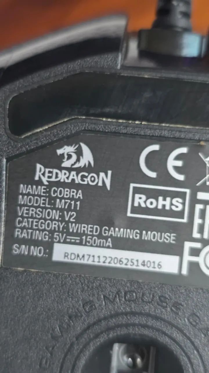 MOUSE REDRAGON COBRA M711 - 12400 DPI - Foto 5