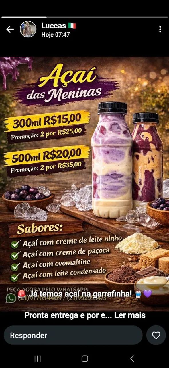 Acai de garrafa