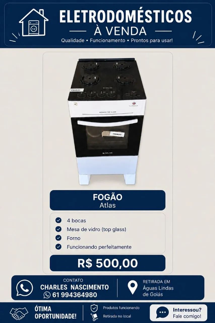 Fogão à venda 