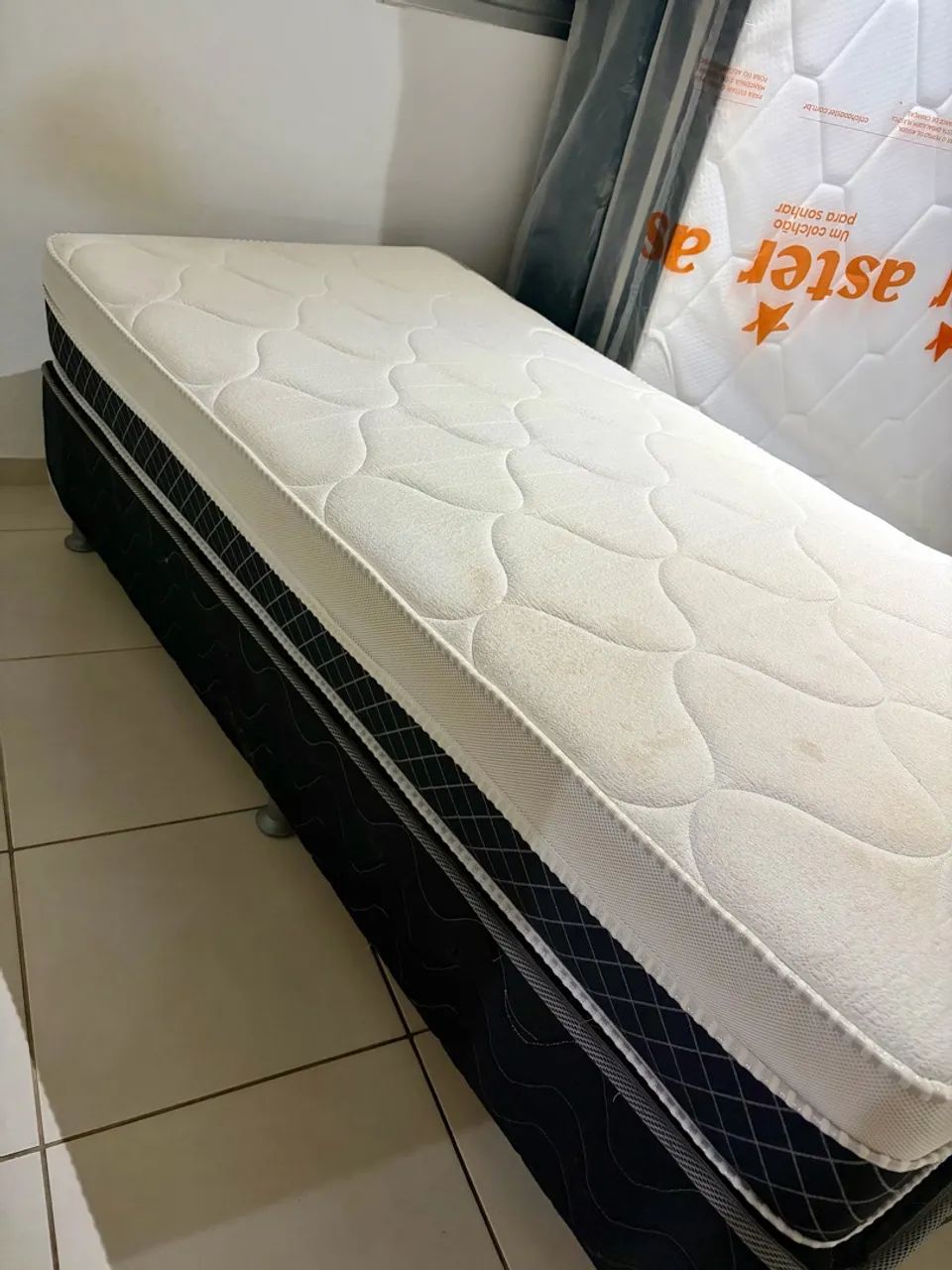 Cama box e colchão - solteiro  - Foto 2