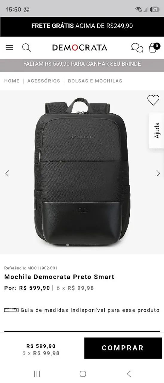Mochila Executiva Democrata Nova - Foto 3