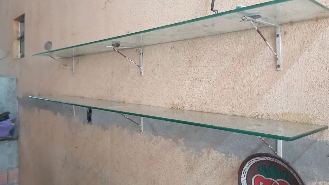 Prateleira de vidro 